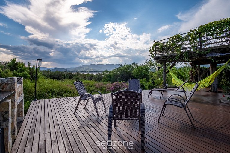 Casa Beira Lagoa | Pôr do Sol 800m Rosa MAT0021