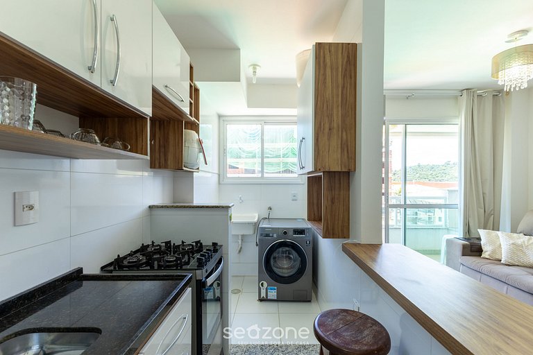 Apt vista lateral mar en cond c/ piscina SRC0303