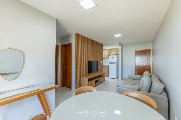 Apto 2QTS pé na áreia c/ vista mar CAL0105