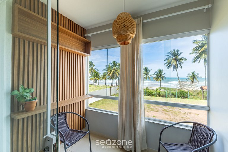 Apto 2QTS pé na áreia c/ vista mar CAL0105