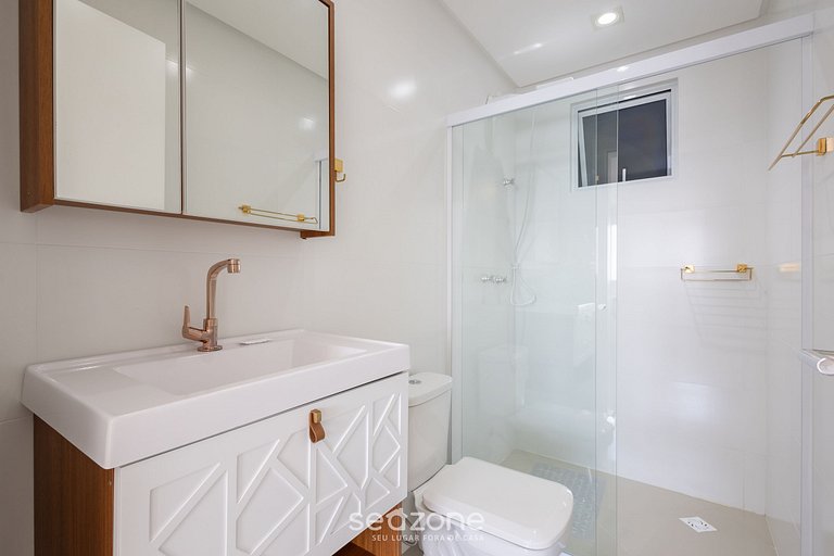 Apto c/ Churrasqueira e Vista Mar CARA1905