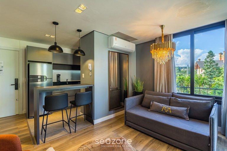 Acogedor apt en el centro de Gramado CBG0302