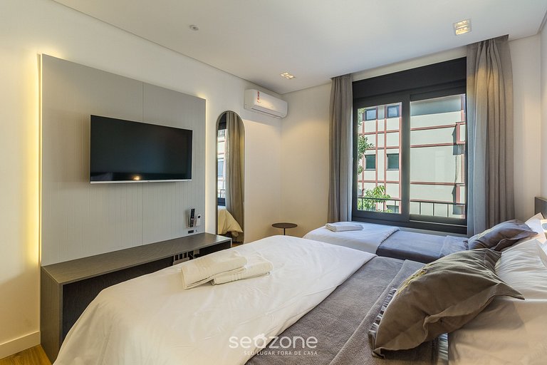 Apto aconchegante no Centro de Gramado CBG0302