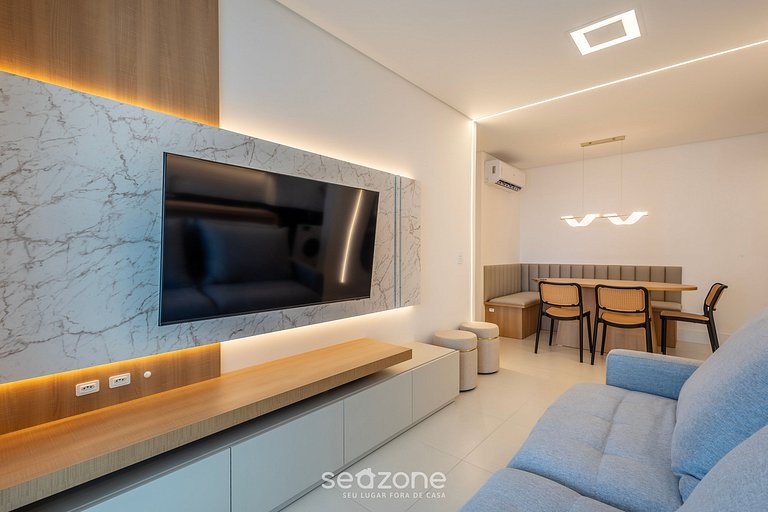 Apto em Edif c/ piscina a 200 m do mar PTC1105