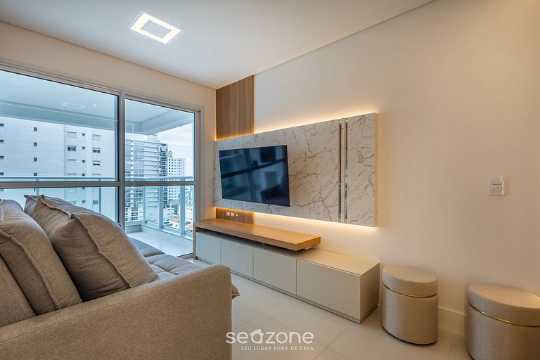 Apto em Edif c/ piscina a 200 m do mar PTC1105