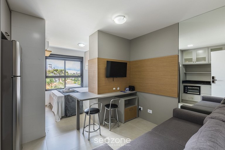 Studio en Curitiba en cond. con gimnasio PLA0307