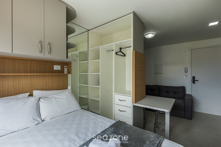 Studio en Curitiba en cond. con gimnasio PLA0307