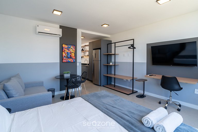 Studio completo a 150m da Praia de Jurerê PTE0507