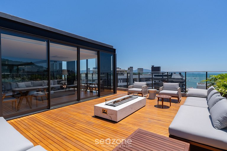 Estúdios en Condo con Piscina a 150m de la Playa en Jurerê -