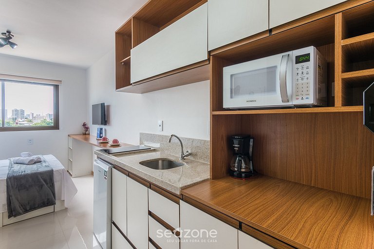 Studio en Salvador en edificio con piscina HFO0609