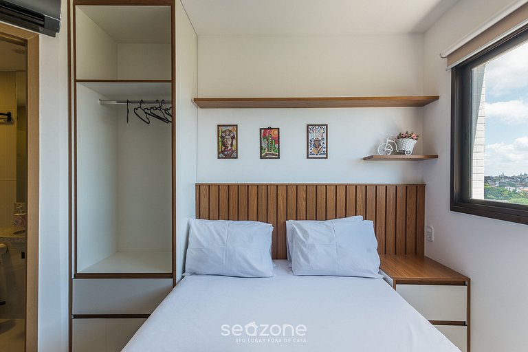 Studio em Salvador em prédio c/ piscina HFO0609