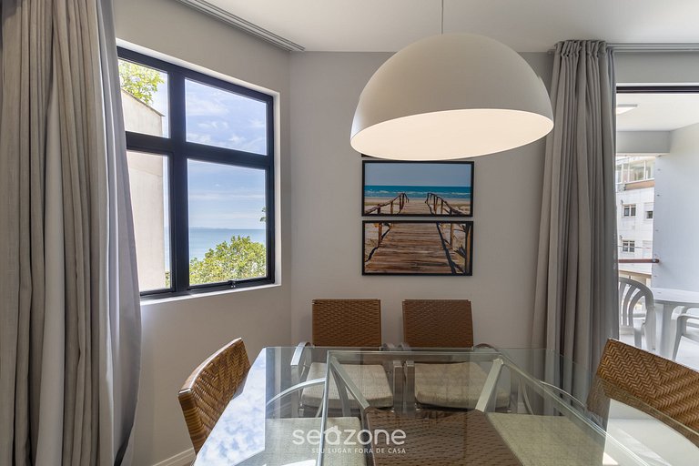 Sossego frente mar com vista para a ilha CCA201