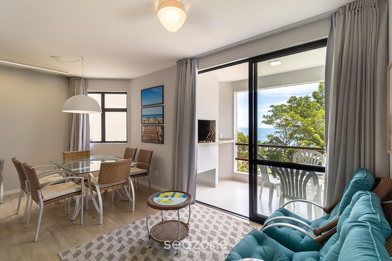 Sossego frente mar com vista para a ilha CCA201