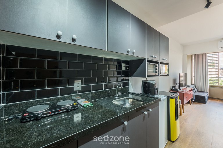 Studio em Cond. c/ Piscina e academia EUB0106