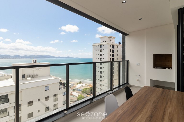 Apto c/ Churrasqueira e vista p/ Mar ARF1803