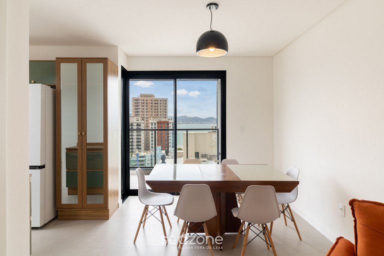 Apto c/ Churrasqueira e vista p/ Mar ARF1803