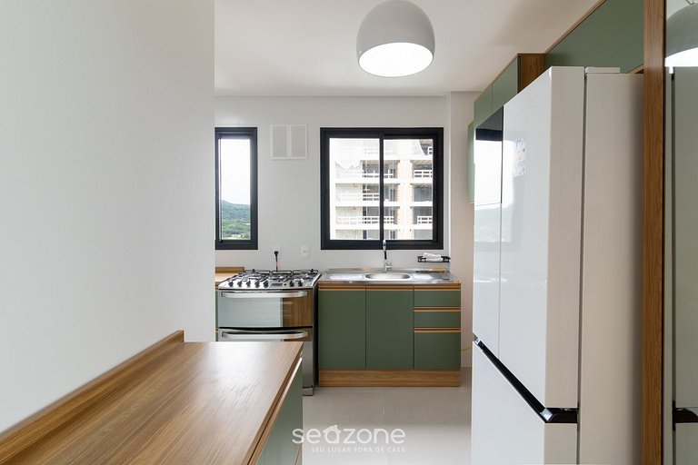 Apto c/ Churrasqueira e vista p/ Mar ARF1803