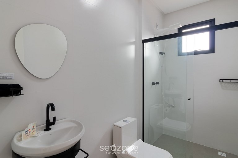 Apto c/ Churrasqueira e vista p/ Mar ARF1803