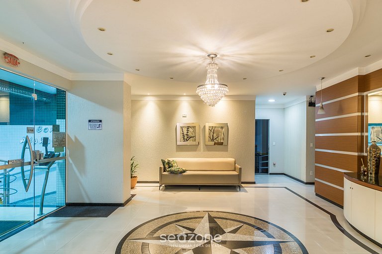 Apto c/ Churrasq. a 350m da Praia APV0202