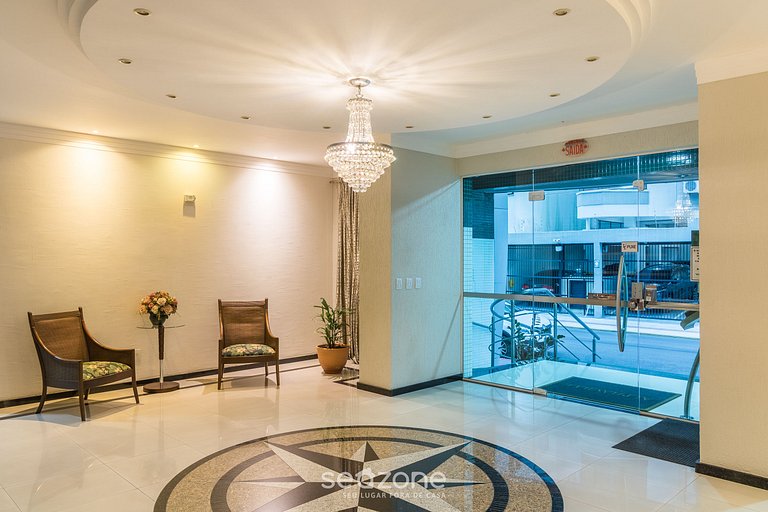 Apto c/ Churrasq. a 350m da Praia APV0202