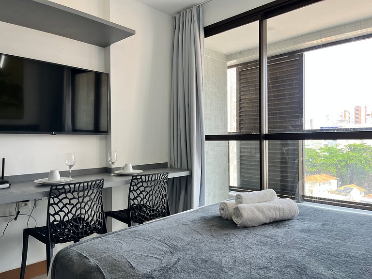 Estudio c/ vistas, 500 m del mar en Barra ZNB0903