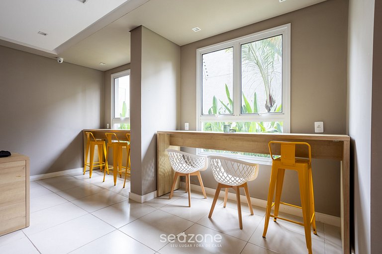 Apto c/ balcón, 350 m del Shop. Ibirapuera ECG1308