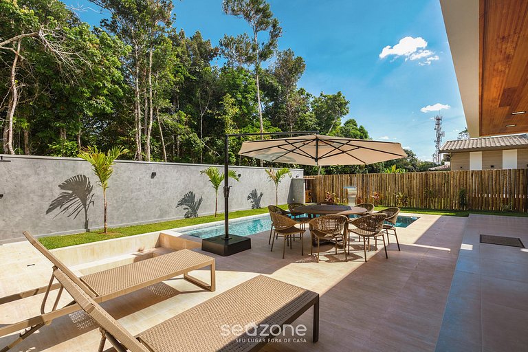 Casa c/ Piscina a 600m da Praia CRP0048