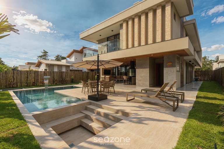 Casa con Piscina a 600 m de la Playa CRP0048