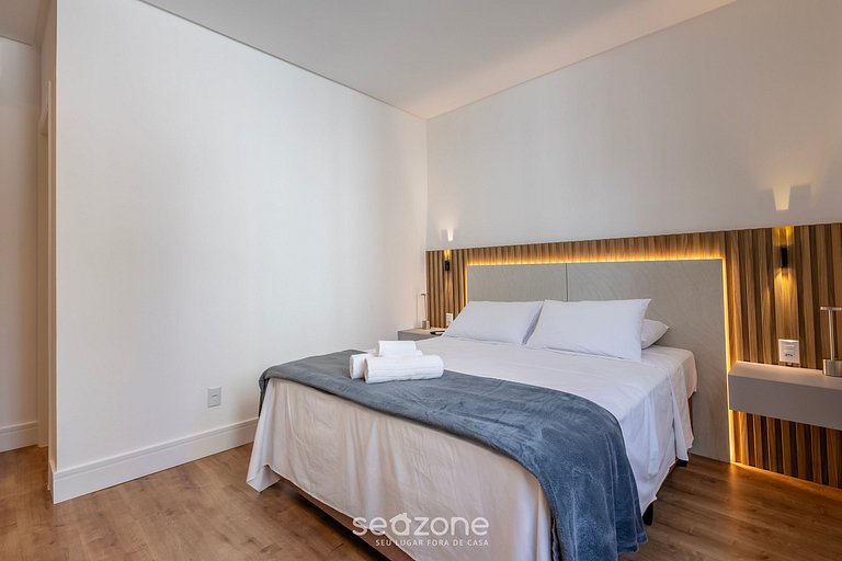 Apto c/ churrasq. a 260 m da Praia EAH0602