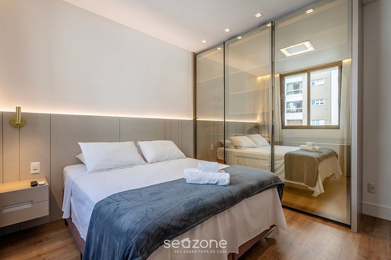 Apto c/ churrasq. a 260 m da Praia EAH0602