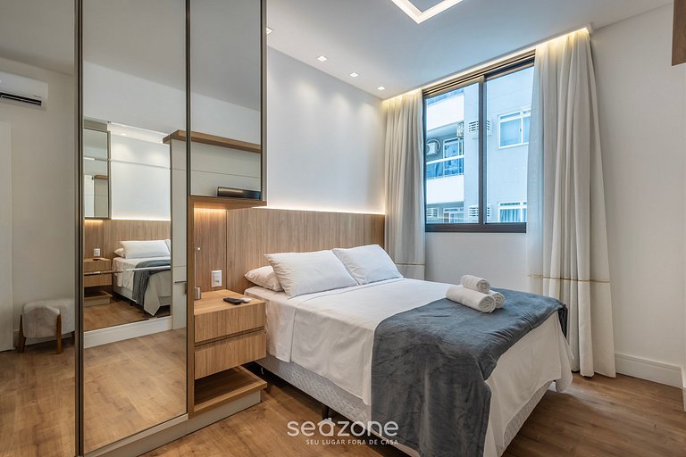 Apto c/ churrasq. a 260 m da Praia EAH0602