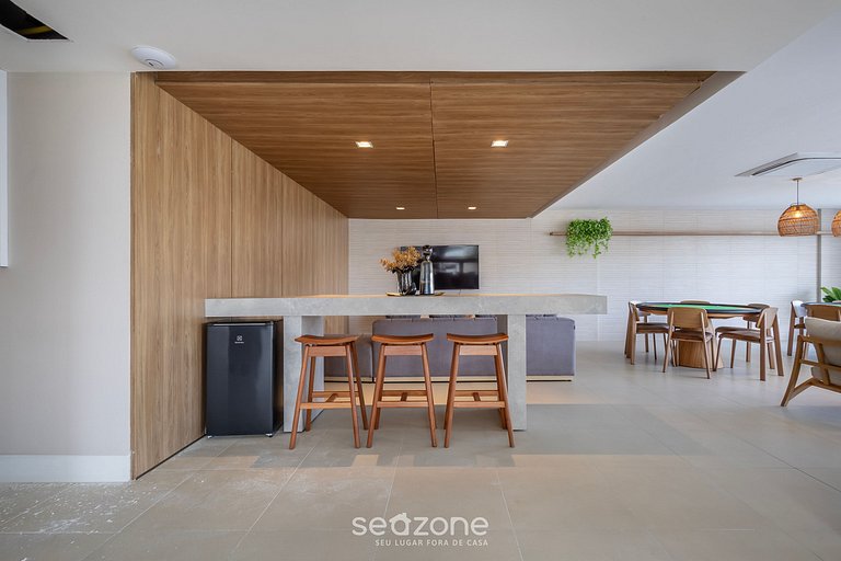 Apto en d/Edif. c/ piscina a 200 m del mar PTC1105