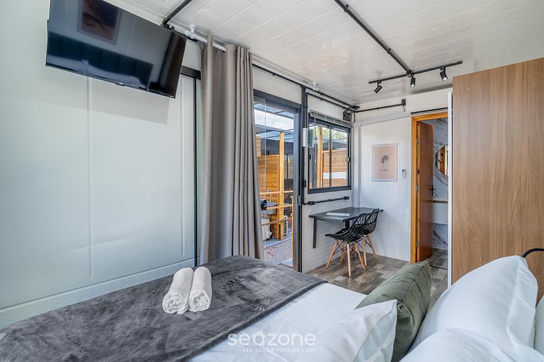 Chalé c/ Garagem a 200 m da Praia SCJ0003