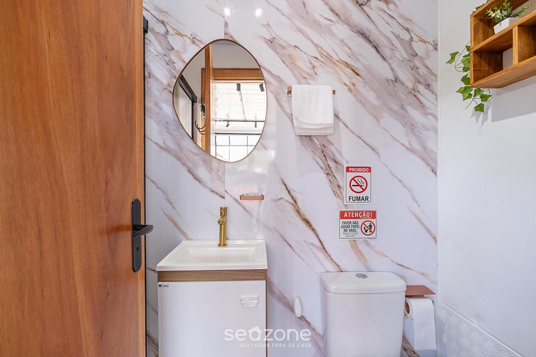 Chalé c/ Garagem a 200 m da Praia SCJ0003