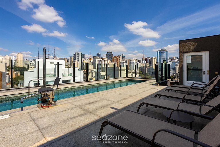 Estudios en edif. c/ piscina en Bela Vista SP - SNCs