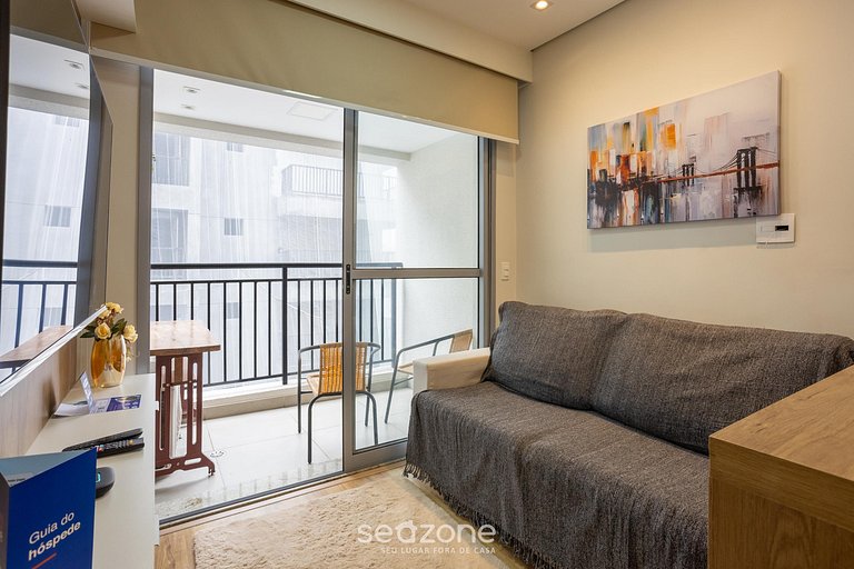 Apto a apenas 450m do Metrô, Indianópolis NOE1410