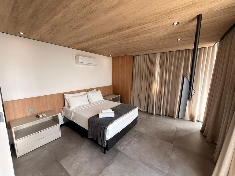 Estudio c/ Varanda Vista Mar Lateral NWT0820