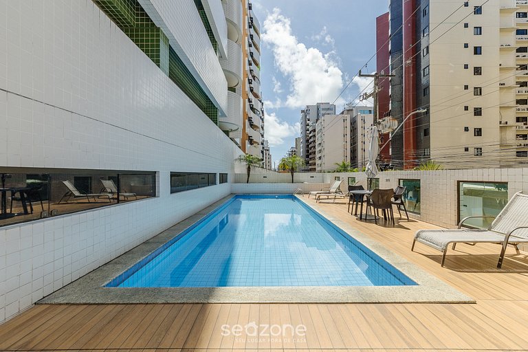 Apto em Cond. c/ Piscina, 700 m da Praia MBR0204