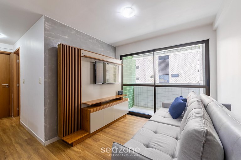 Apto en Cond. c/ Piscina, 700 m del mar MBR0204