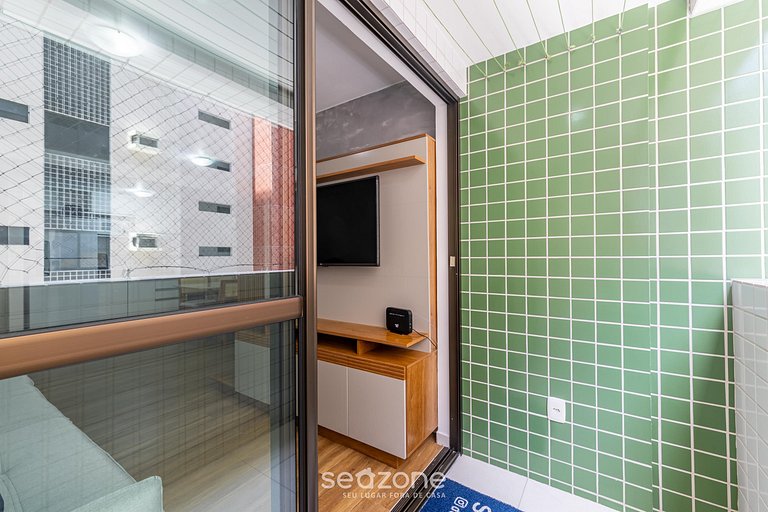 Apto en Cond. c/ Piscina, 700 m del mar MBR0204