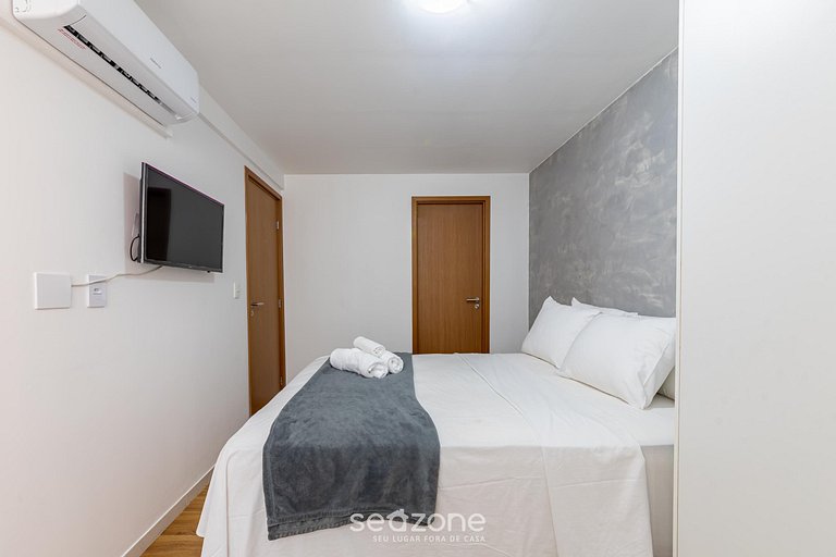 Apto en Cond. c/ Piscina, 700 m del mar MBR0204