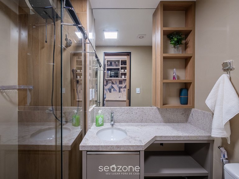 Studio c/ vista p/ mar em cond. c/ piscina JDN0218