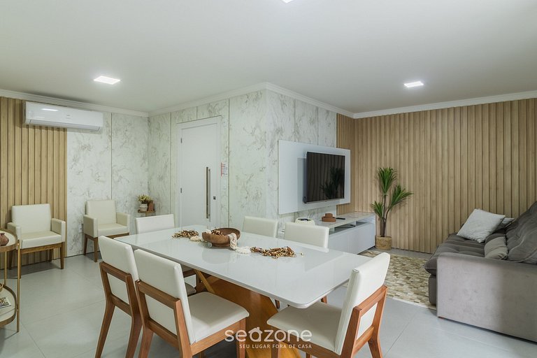 Apto c/ Churrasqueira a 300 m da Praia MAY0501