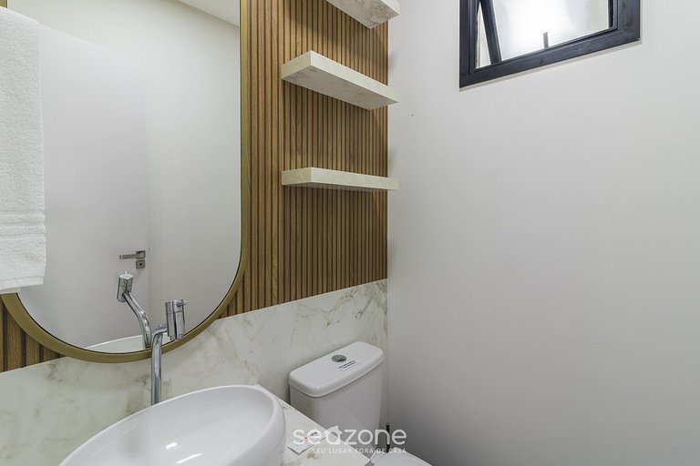 Apto c/ Churrasqueira a 300 m da Praia MAY0501