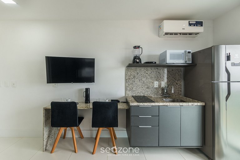 Estudio c/ vista al mar en cond c/ piscina PSP0605