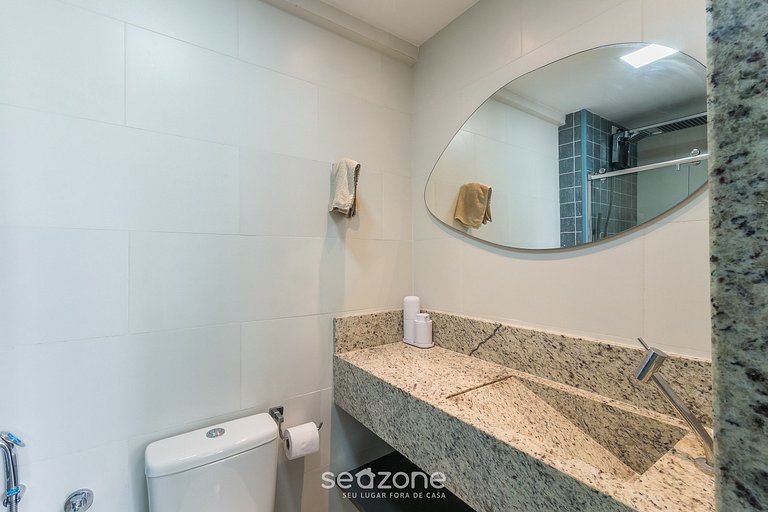 Studio c/ Vista Mar em Cond. Piscina PSP0605