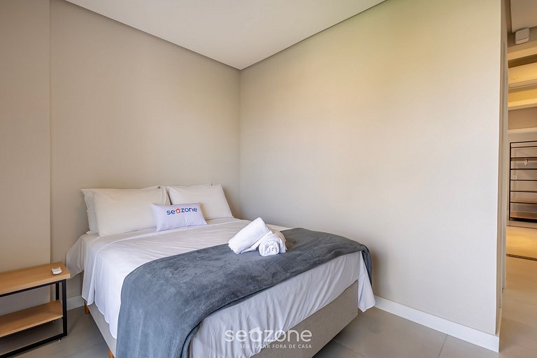 Apto c/ barbacoa y vista al mar en Itajubá IBH0201