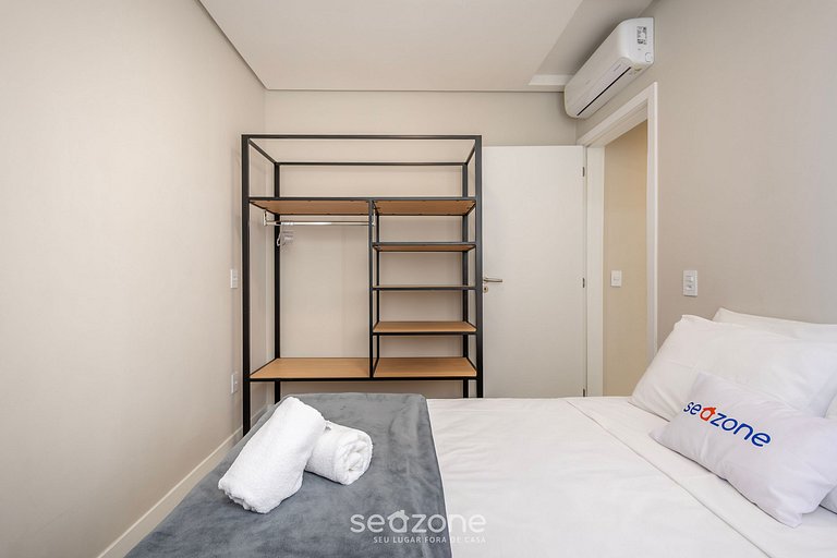 Apto c/ barbacoa y vista al mar en Itajubá IBH0201