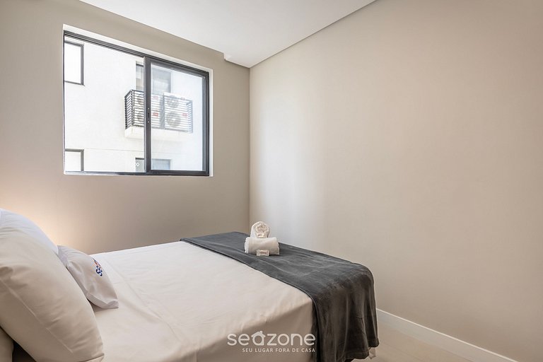 Apto c/ churrasq. e vista mar em Itajubá IBH0201