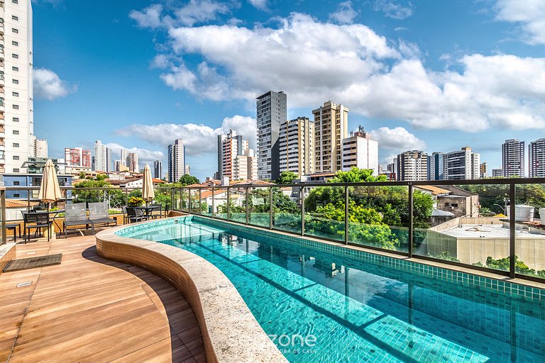 Estúdio em Cond. c/ Piscina e Academia FTW1106